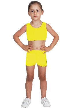 SHORT DANZA LYCRA GIALLO BABY